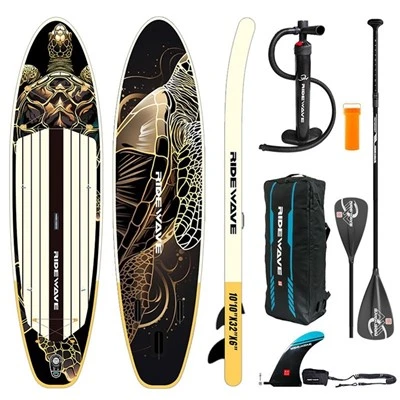 Ridewave enflatab tablo pedal-dous, fiks, ak ekolojik-enspire